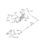 Diagram for 2007 Kia Rondo Parking Brake Cable - 597501D000