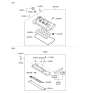 Diagram for Kia Optima Hybrid Oil Filler Cap - 2651026611