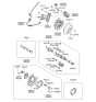 Diagram for Kia Rondo Spindle - 527101D030