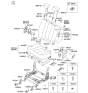 Diagram for 2011 Kia Rondo Seat Cushion - 891001D320457