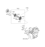 Diagram for 2006 Kia Optima Oil Pump - 461103A250