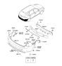 Diagram for 2006 Kia Rondo Parking Assist Distance Sensor - 957001D3001D