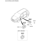 Diagram for Kia Rondo Car Speakers - 963301D301