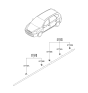 Diagram for 2008 Kia Rondo Door Moldings - 877121D000