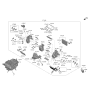 Diagram for 2016 Kia K900 Blend Door Actuator - 971573T000