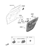 Diagram for Kia EV6 Door Handle - 82610CV000QC1