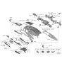 Diagram for Kia EV6 Steering Column Cover - 84852CV000CVH