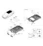 Diagram for 2024 Kia EV6 Sun Visor - 85220CV010OFW