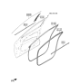 Diagram for 2022 Kia EV6 Weather Strip - 82230CV000