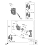 Diagram for 2023 Kia EV6 Brake Caliper - 58110GI000