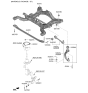 Diagram for Kia EV6 Front Cross-Member - 624E5GI000
