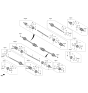 Diagram for Kia EV6 Axle Shaft - 49500CV100