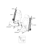 Diagram for Kia EV6 Seat Belt - 88820CV510WK