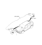 Diagram for 2023 Kia EV6 Antenna - 96210CV300ABP