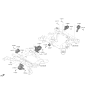 Diagram for 2022 Kia EV6 Engine Mount Bracket - 218C0GI000