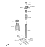 Diagram for 2023 Kia EV6 Shock Absorber - 55307CV500