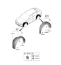 Diagram for 2024 Kia EV6 Wheelhouse - 86811CV000