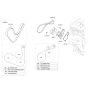 Diagram for 2012 Kia Soul Serpentine Belt - 252122E030