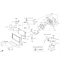 Diagram for Kia Soul Fan Shroud - 253502K600