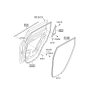 Diagram for 2011 Kia Soul Door Seal - 831202K000