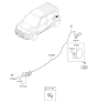Diagram for Kia Fuel Door Release Cable - 815902K000