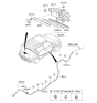 Diagram for 2013 Kia Soul Windshield Washer Nozzle - 989302K000