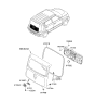 Diagram for 2013 Kia Soul Rear Door Striker - 812102K000