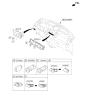 Diagram for 2013 Kia Soul Hazard Warning Switch - 937902K500WK