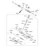 Diagram for Kia Rack & Pinion Bushing - 565212K000