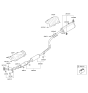 Diagram for 2013 Kia Soul Exhaust Pipe - 286502K500