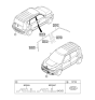 Diagram for Kia Soul Door Moldings - 863732K000