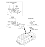 Diagram for 2009 Kia Soul Car Mirror - 876212K000