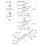 Diagram for Kia Soul Center Console Base - 846112K000WK