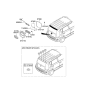 Diagram for Kia Tailgate Handle - 812602K000