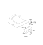 Diagram for Kia Soul Hood Hinge - 791102K000