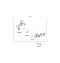 Diagram for Kia Soul Axle Beam Mount - 551602K301