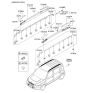 Diagram for 2010 Kia Soul Spoiler - 872112K000