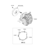 Diagram for Kia Soul Transmission Assembly - 4500026113