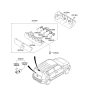 Diagram for 2007 Kia Spectra SX Interior Light Bulb - 0K34A51441