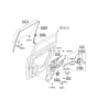 Diagram for 2013 Kia Soul Window Regulator - 834012K001