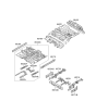 Diagram for Kia Floor Pan - 655102K350