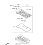 Diagram for 2012 Kia Soul Valve Cover Gasket - 224412E99A