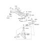 Diagram for 2013 Kia Soul Front Cross-Member - 624002K250