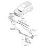 Diagram for 2009 Kia Soul Wiper Pivot - 981002K000