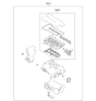 Diagram for 2017 Kia Rio Cylinder Head Gasket - 209102BK01