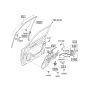 Diagram for 2010 Kia Soul Window Regulator - 824012K001