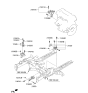 Diagram for Kia Transfer Case Mount - 219502K500