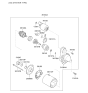 Diagram for Kia Rio Starter Brush - 361592B302