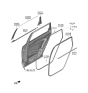 Diagram for 2020 Kia Telluride Weather Strip - 83220S9000