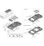 Diagram for 2022 Kia Telluride Sun Visor - 85220S9000GYT